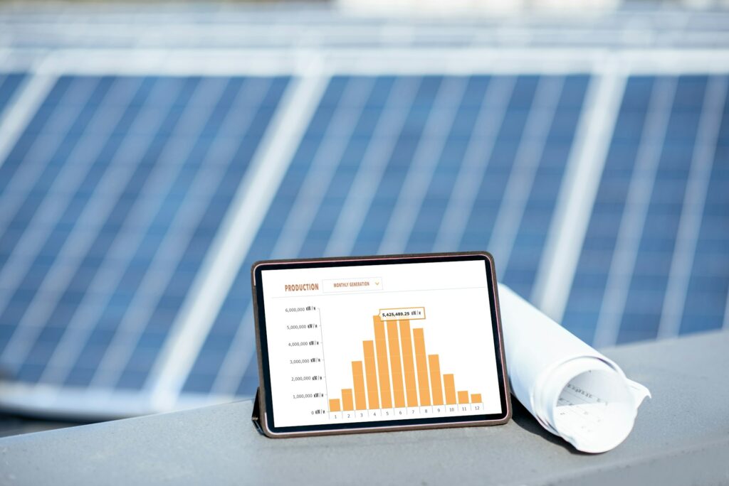 Online monitoring of solar station production